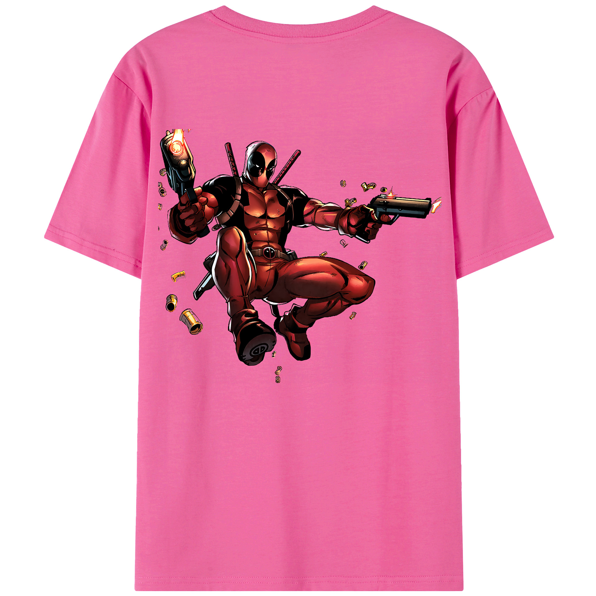 （画像用） Deadpool デッドプール レディース半袖Tシャツ(バックプリント)